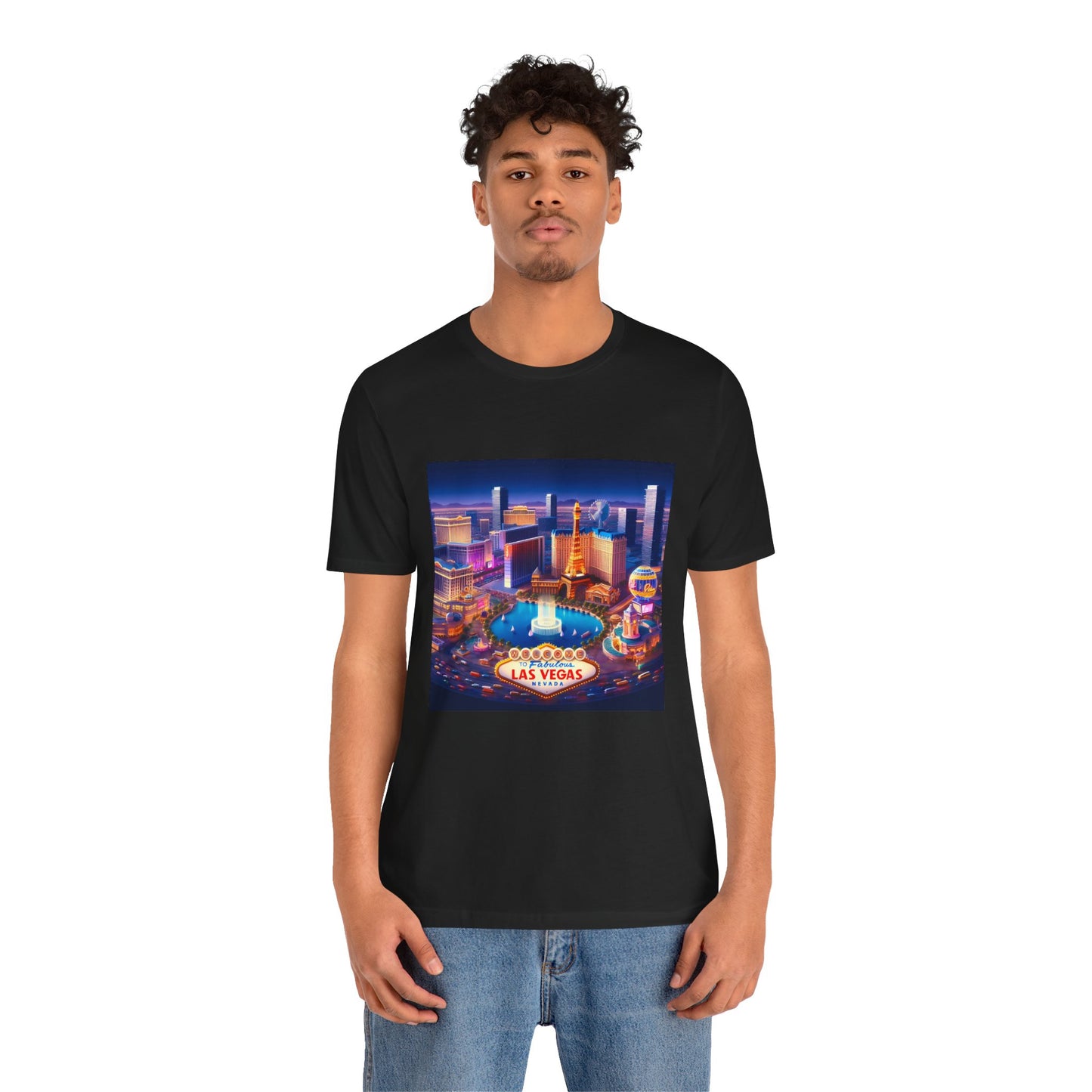 Las Vegas Disney Pixar Style Jersey Short Sleeve Tee