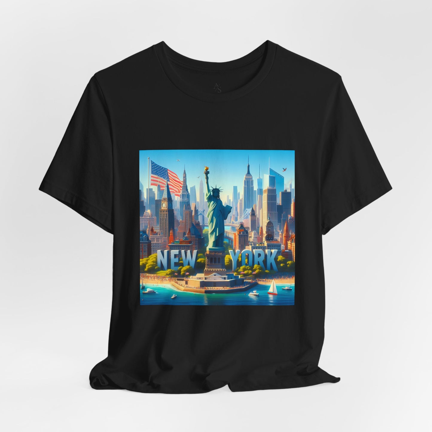 NY Disney Pixar Style Jersey Short Sleeve Tee