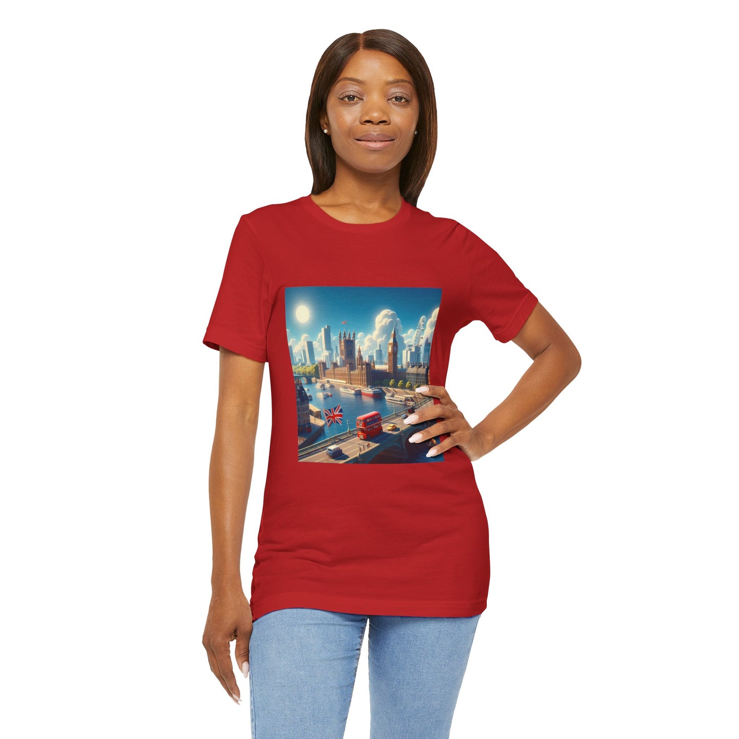 London Disney Pixar Style Jersey Short Sleeve Tee