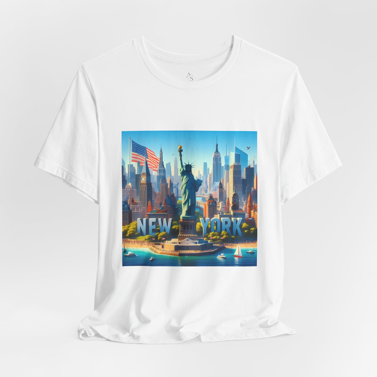 NY Disney Pixar Style Jersey Short Sleeve Tee