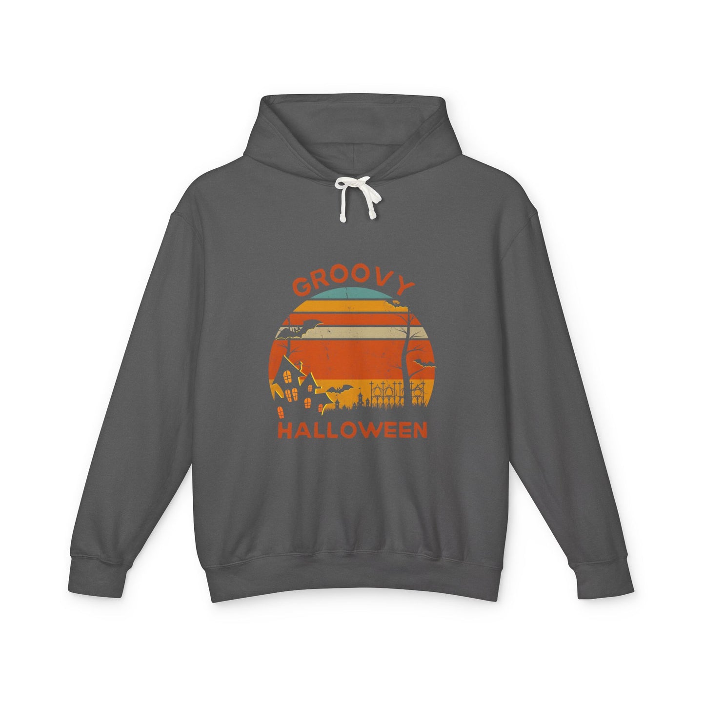 Groovy Halloween Lightweight Hooded Sweatshirt