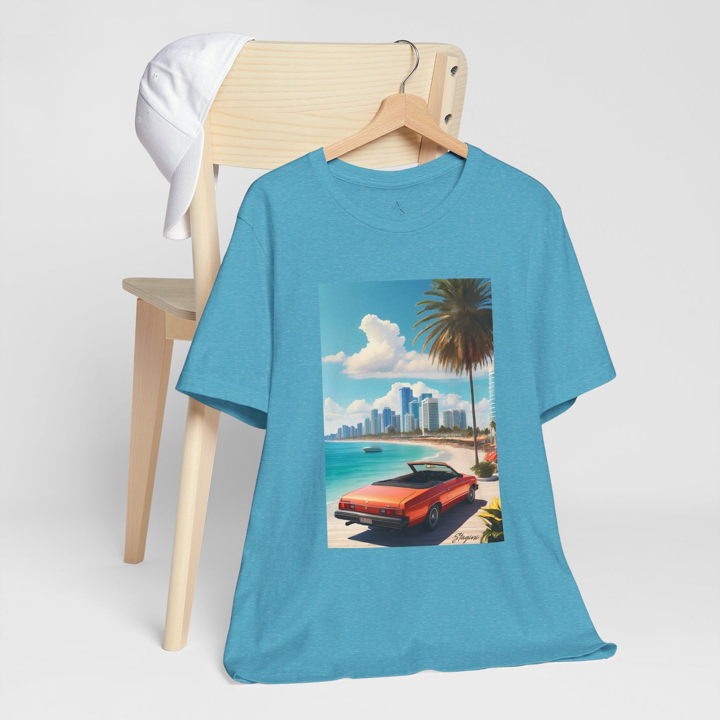 Car On The Beach Jersey Short Sleeve Tee