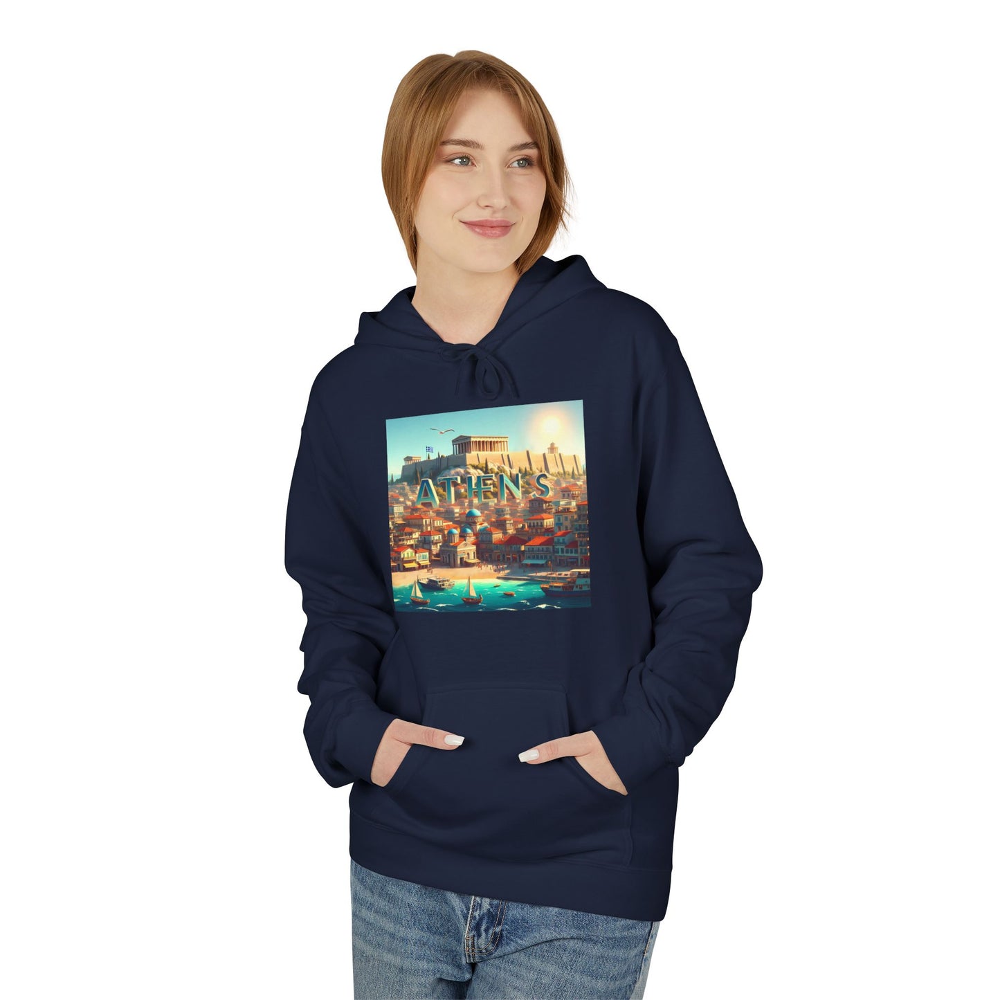 Athens Disney Pixar Style Midweight Softstyle Fleece Hoodie