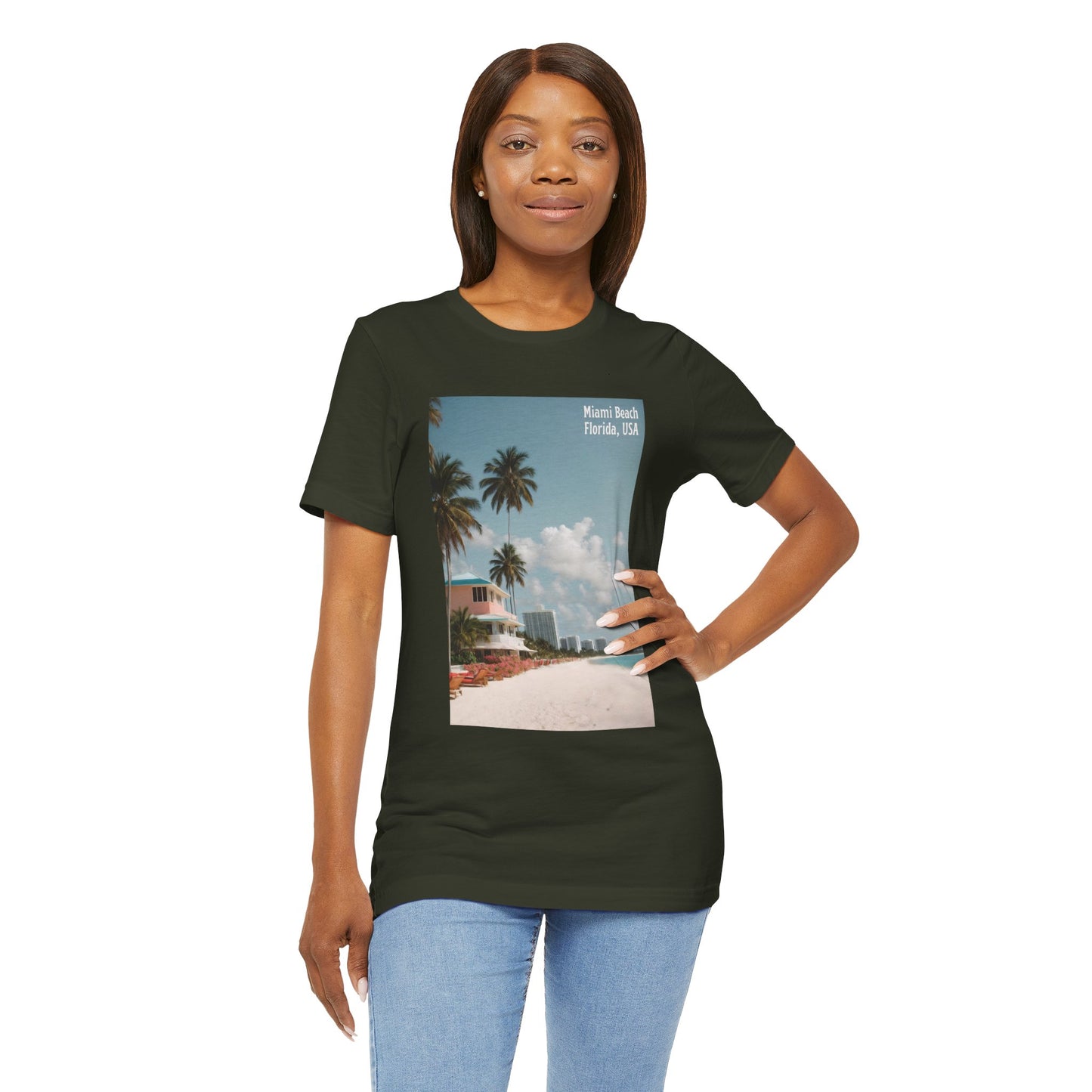 Miami Beach Jersey Short Sleeve Tee