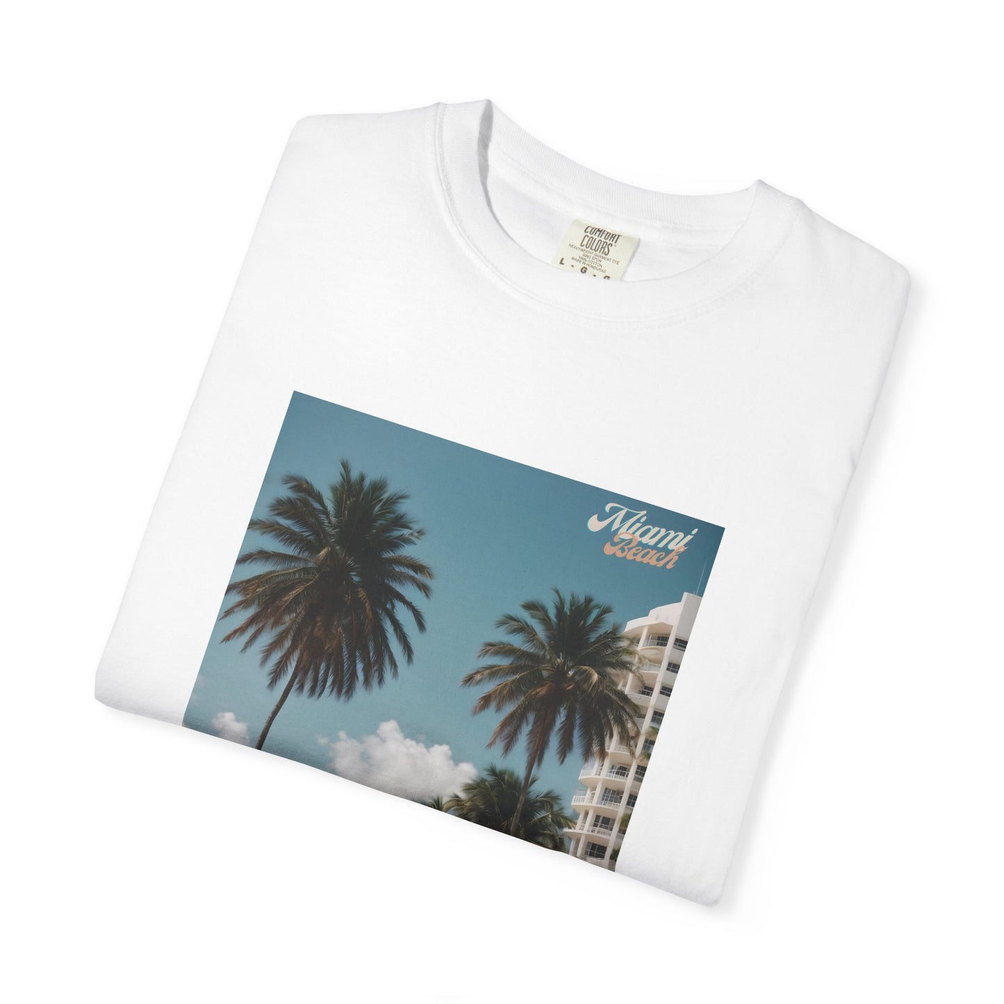 Miami Beach Vintage Car Graphic T-Shirt