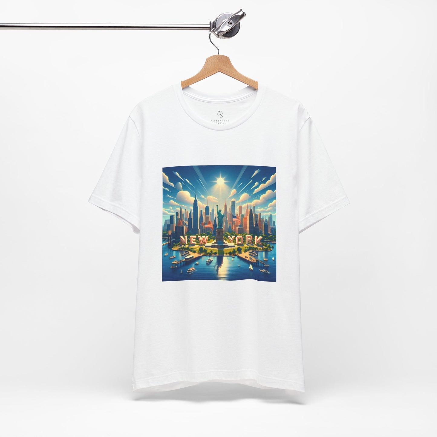 NY Disney Pixar Style Jersey Short Sleeve Tee