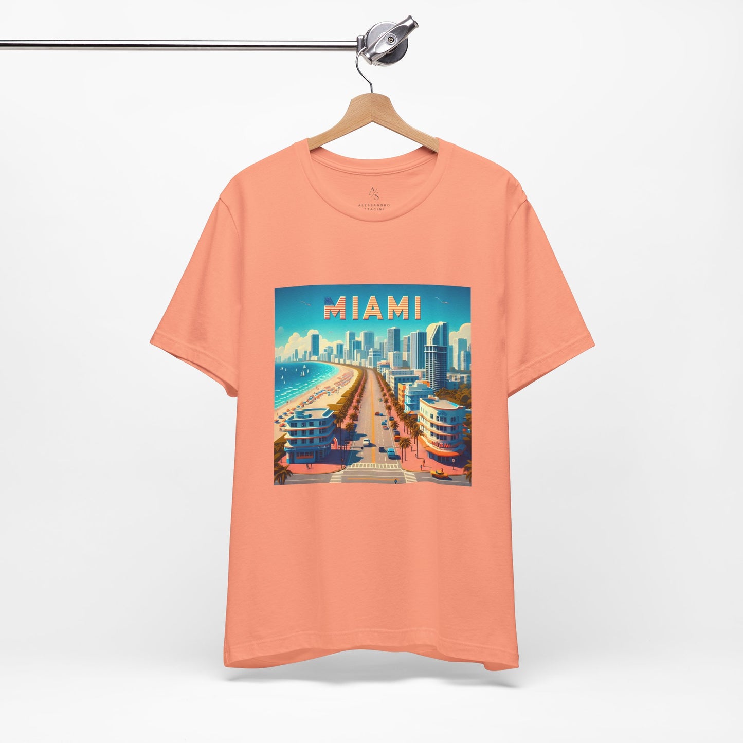 Miami Disney Pixar Style Jersey Short Sleeve Tee