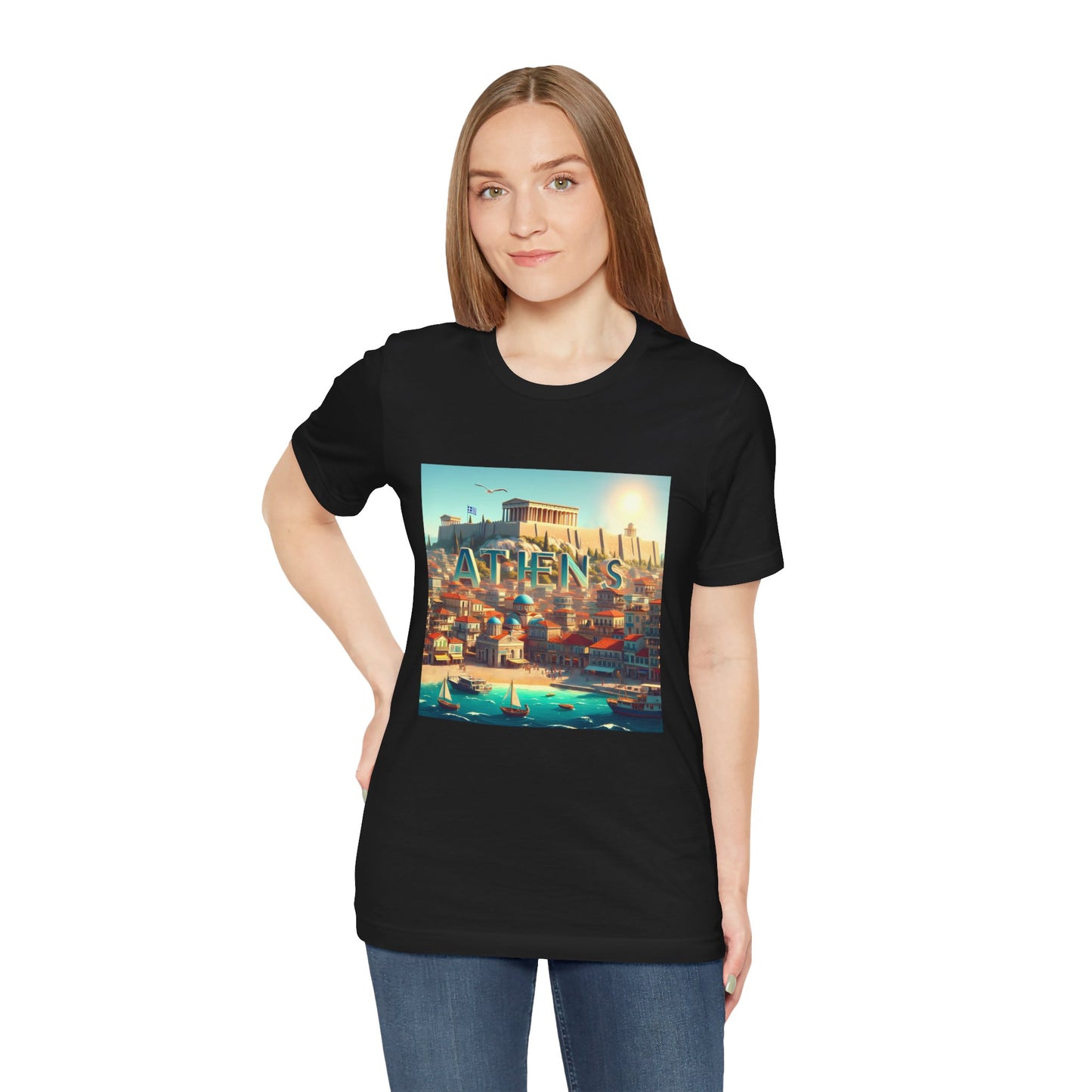 Athens Disney Pixar Style Jersey Short Sleeve Tee