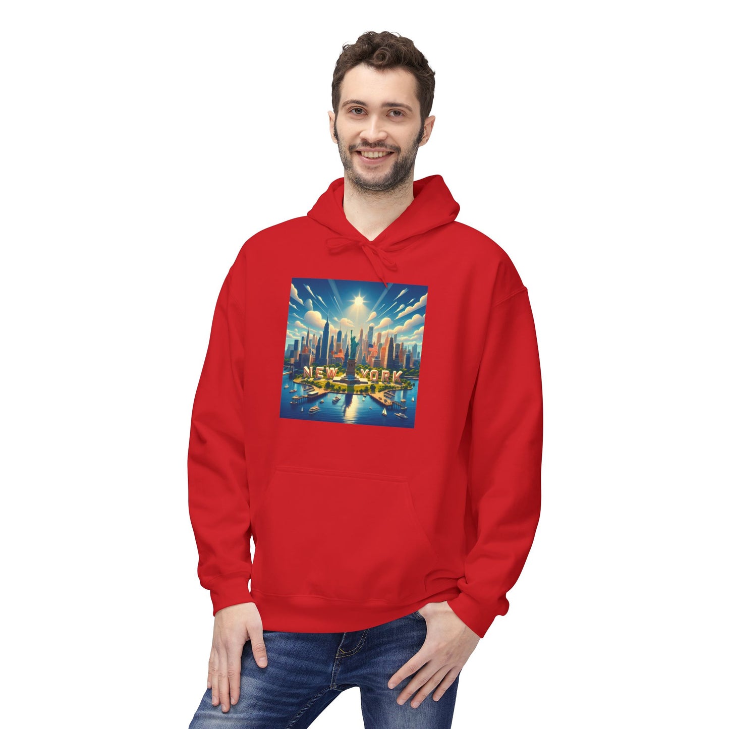 NY Disney Pixar Style Midweight Softstyle Fleece Hoodie