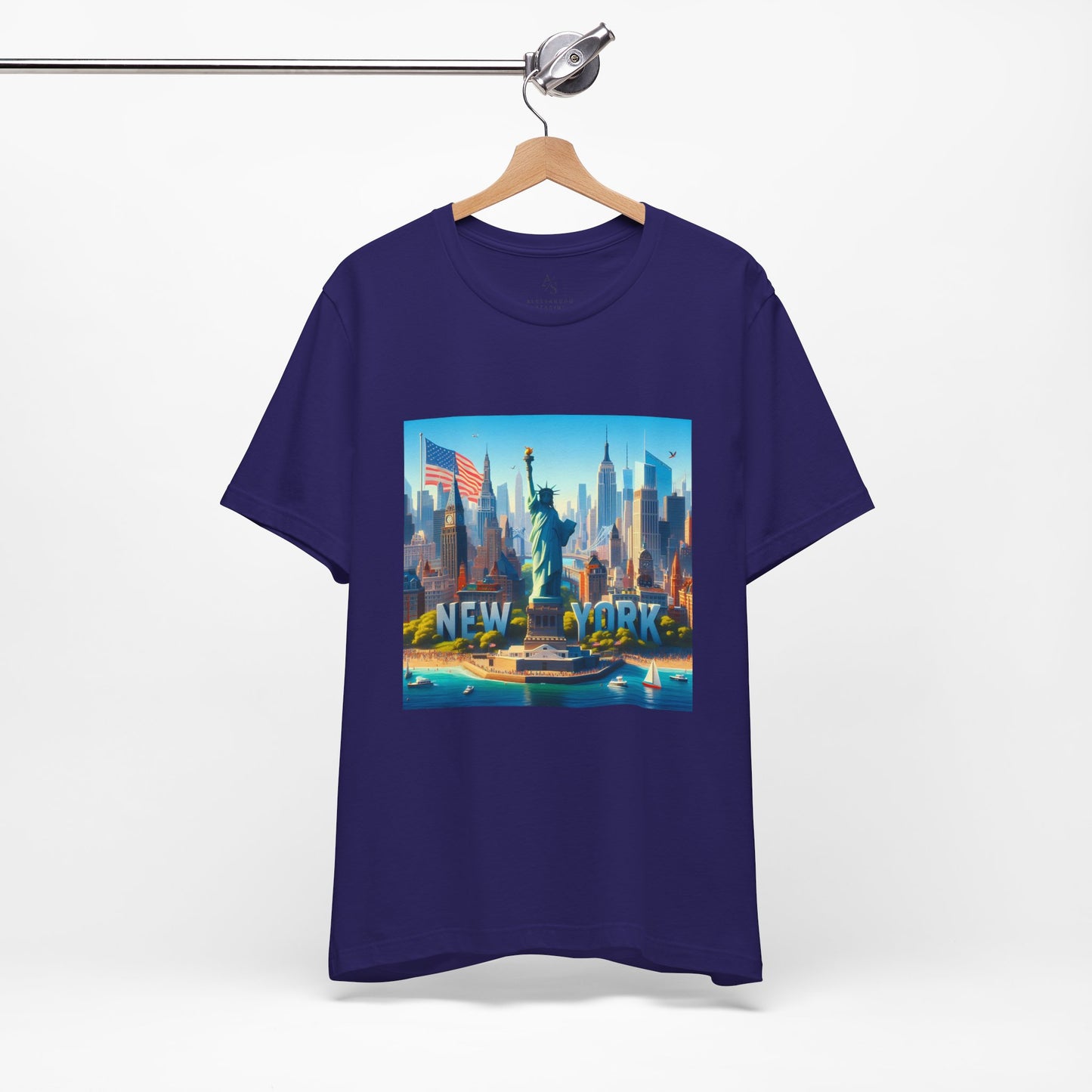 NY Disney Pixar Style Jersey Short Sleeve Tee