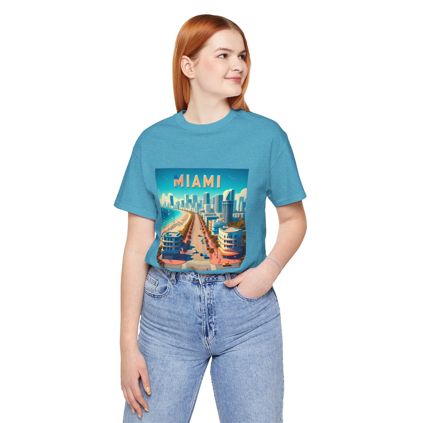 Miami Disney Pixar Style Jersey Short Sleeve Tee