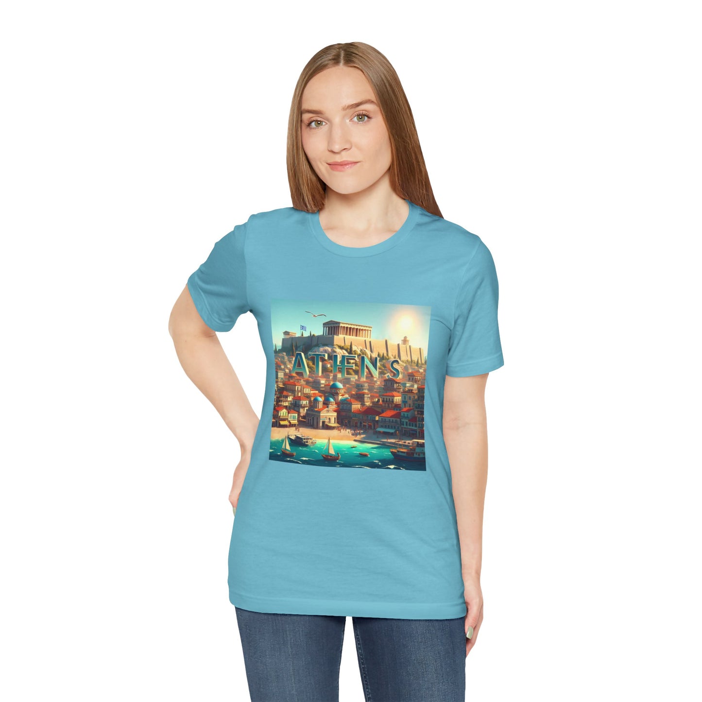 Athens Disney Pixar Style Jersey Short Sleeve Tee