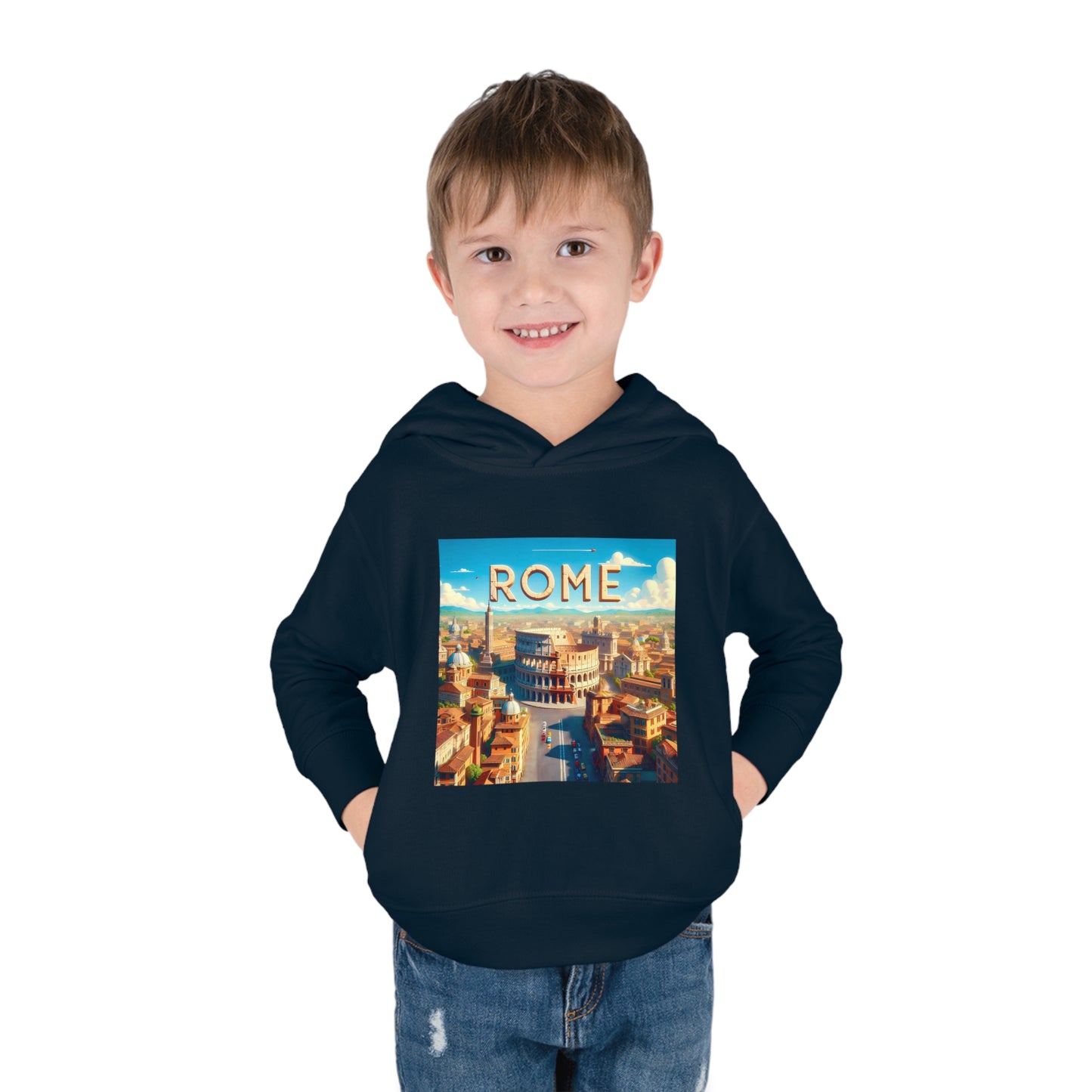 Rome Disney Pixar Style Pullover Fleece Hoodie