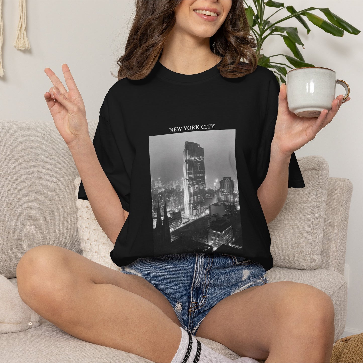 New York City Manhattan Photograph 1930s Graphic T-Shirt