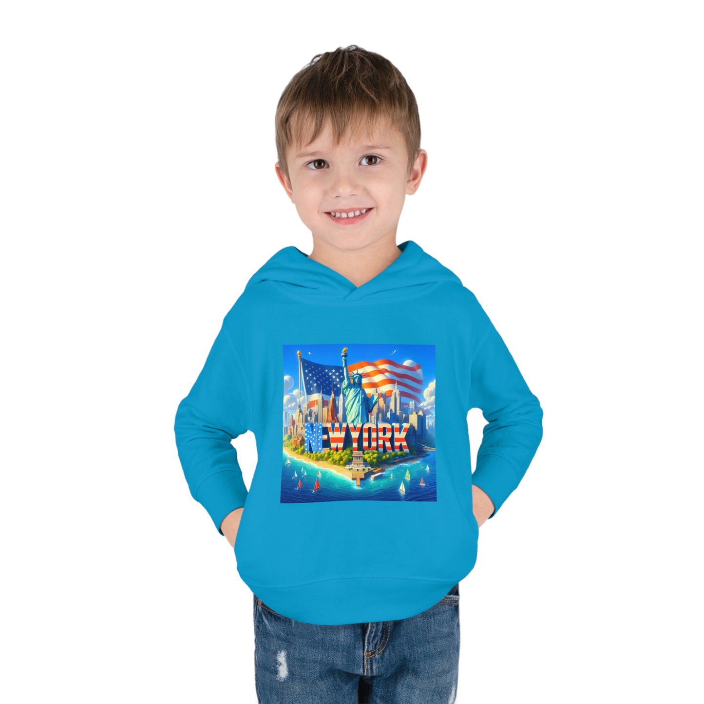 NY Disney Pixar Style Toddler Pullover Fleece Hoodie