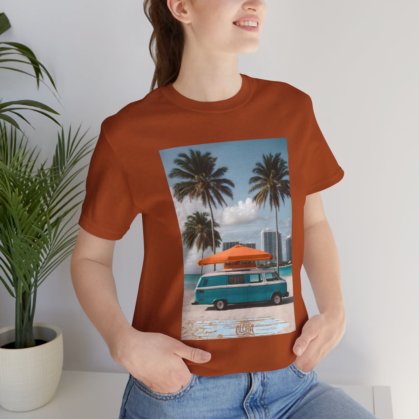 Vintage Van Miami Beach Jersey Short Sleeve Tee