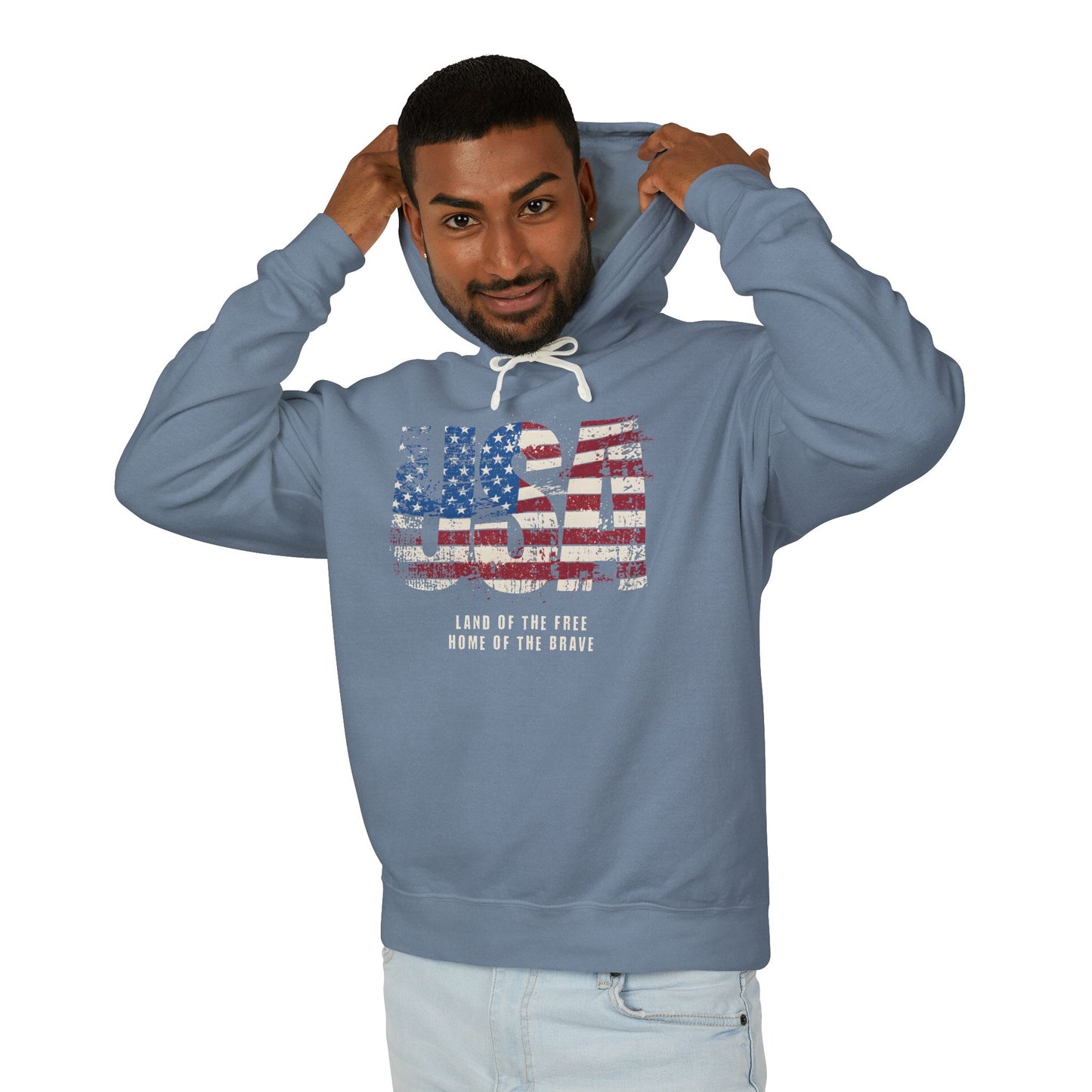 USA American Flag Graphic Hoodie
