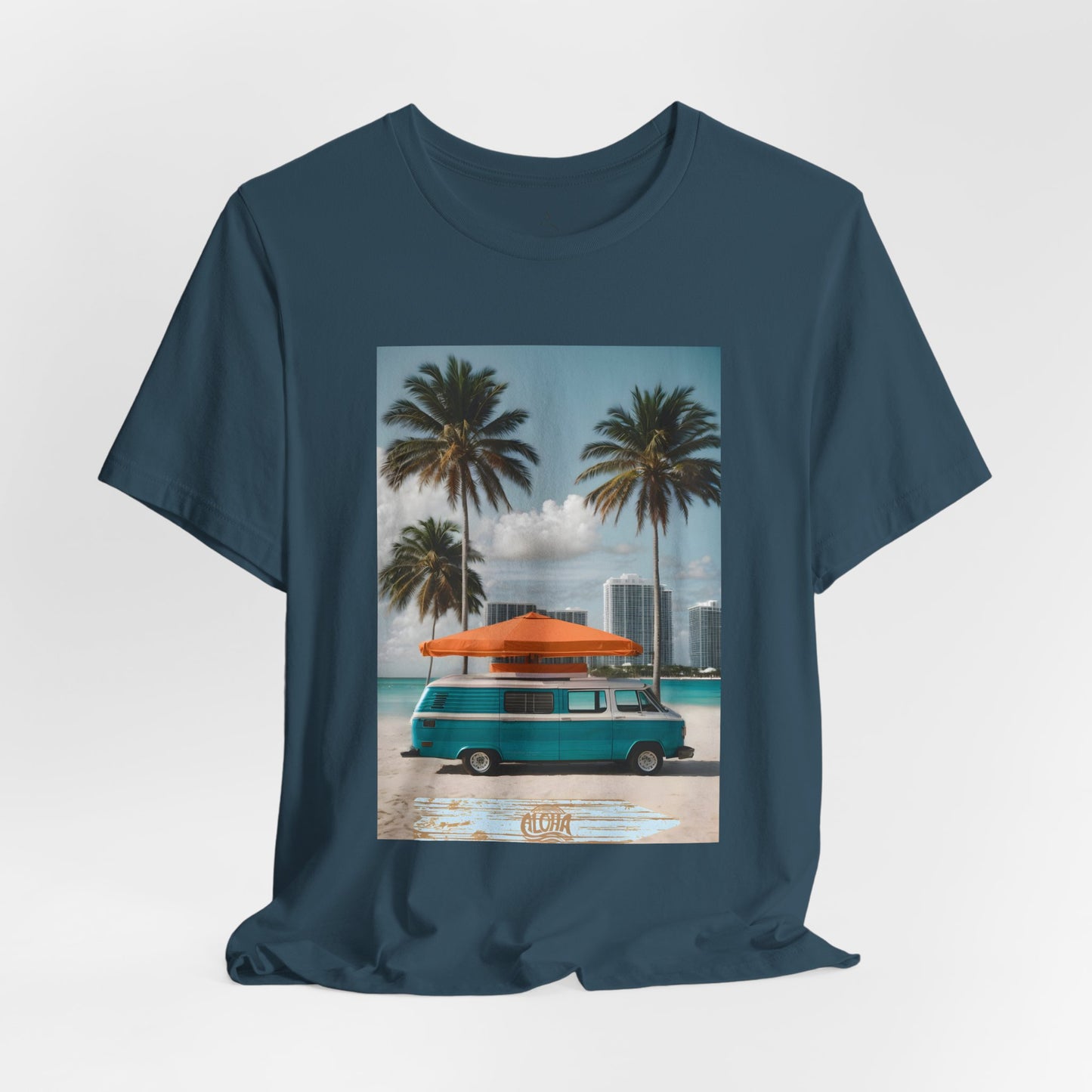 Vintage Van Miami Beach Jersey Short Sleeve Tee