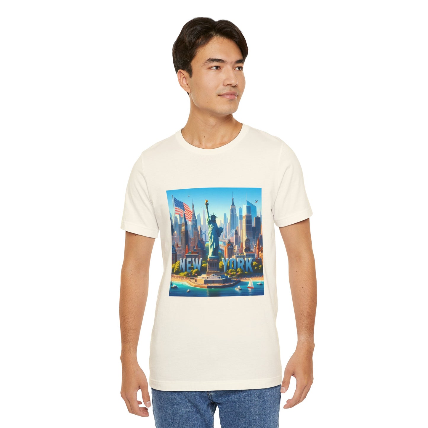 NY Disney Pixar Style Jersey Short Sleeve Tee