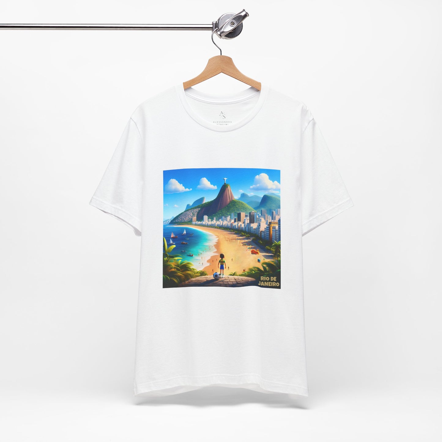 Rio De Janeiro Disney Pixar Style Jersey Short Sleeve Tee