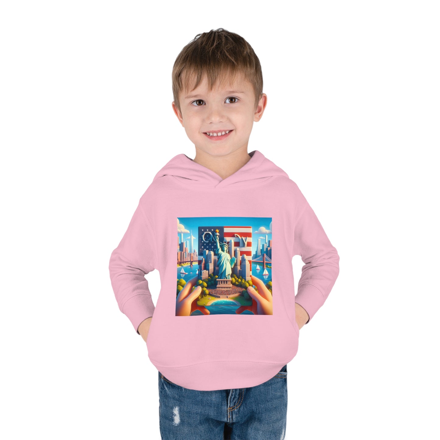 NYC Disney Pixar Style Toddler Pullover Fleece Hoodie