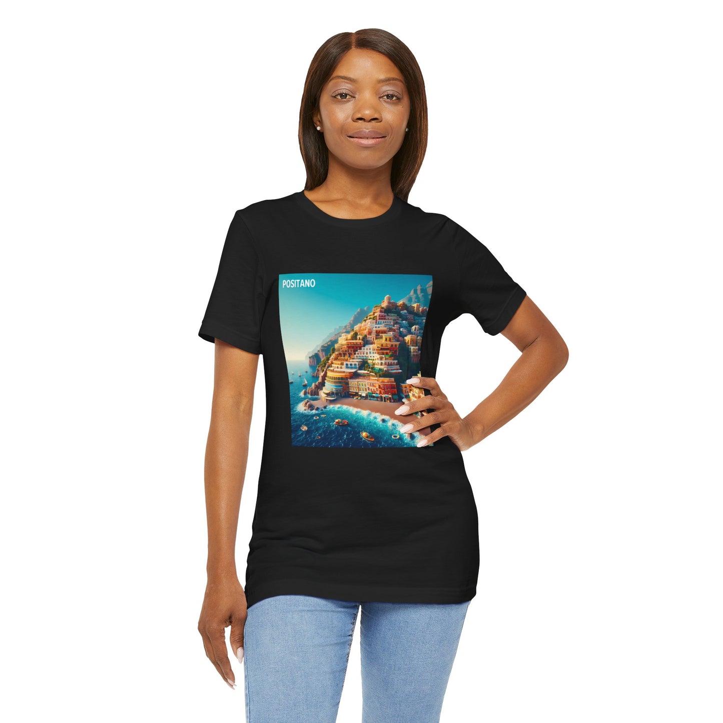 Positano Disney Pixar Style Jersey Short Sleeve Tee