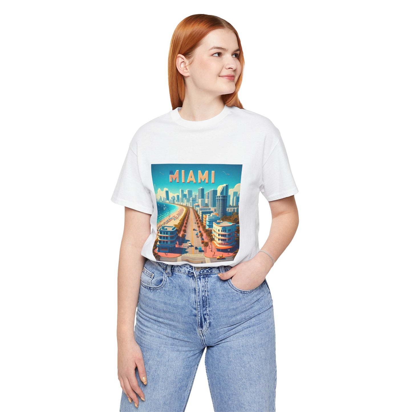 Miami Disney Pixar Style Jersey Short Sleeve Tee