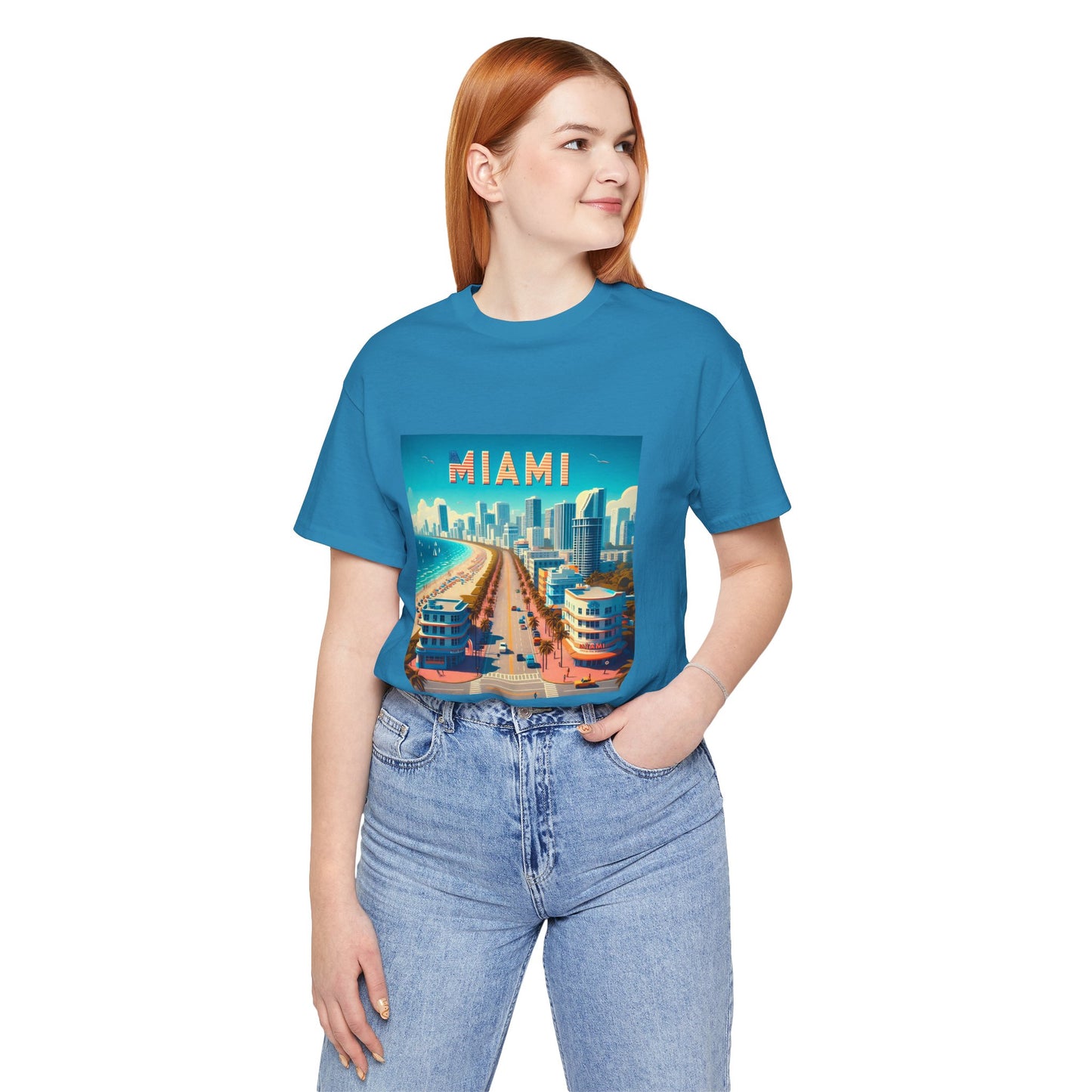 Miami Disney Pixar Style Jersey Short Sleeve Tee