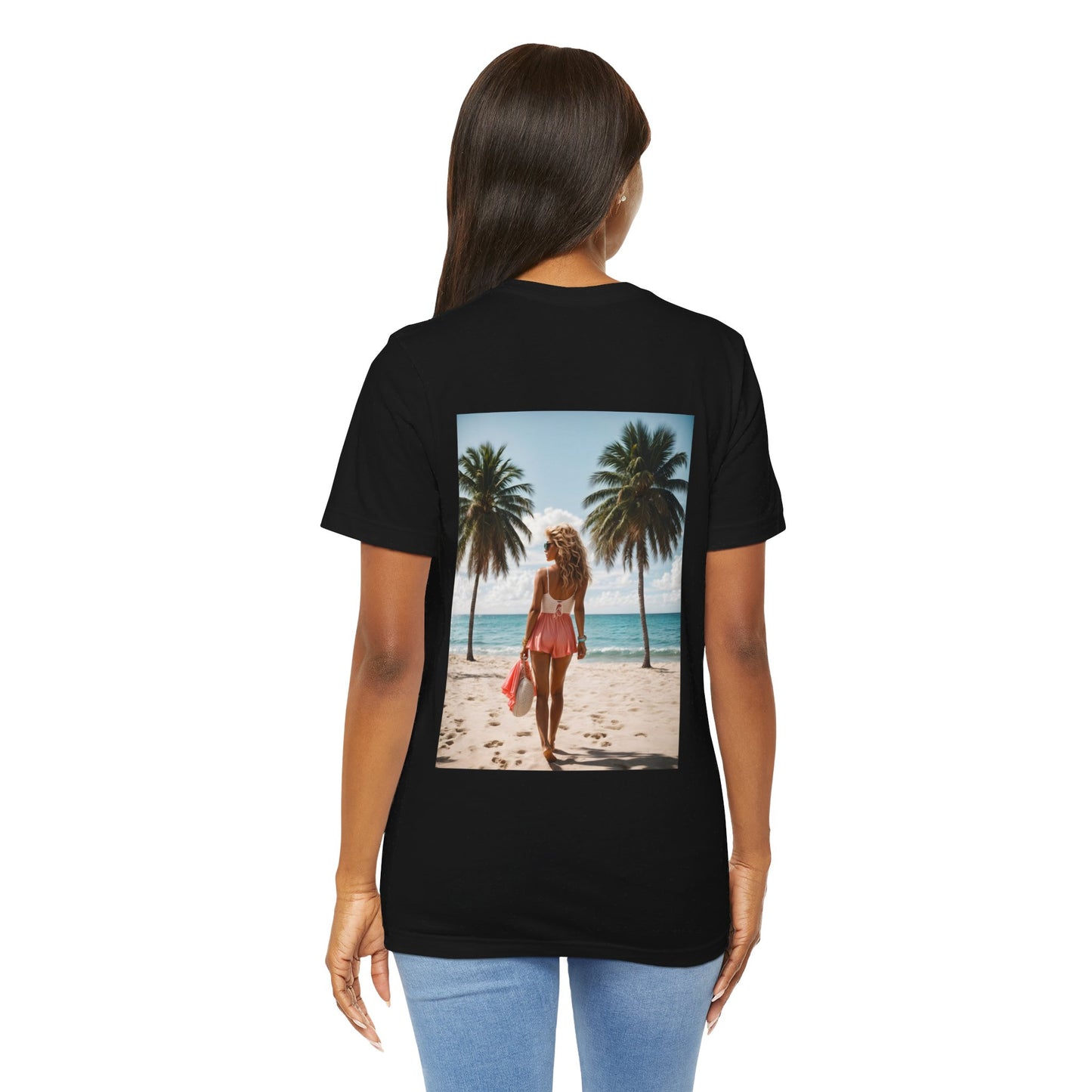 Breathtaking Beach View Jersey Short Sleeve Tee