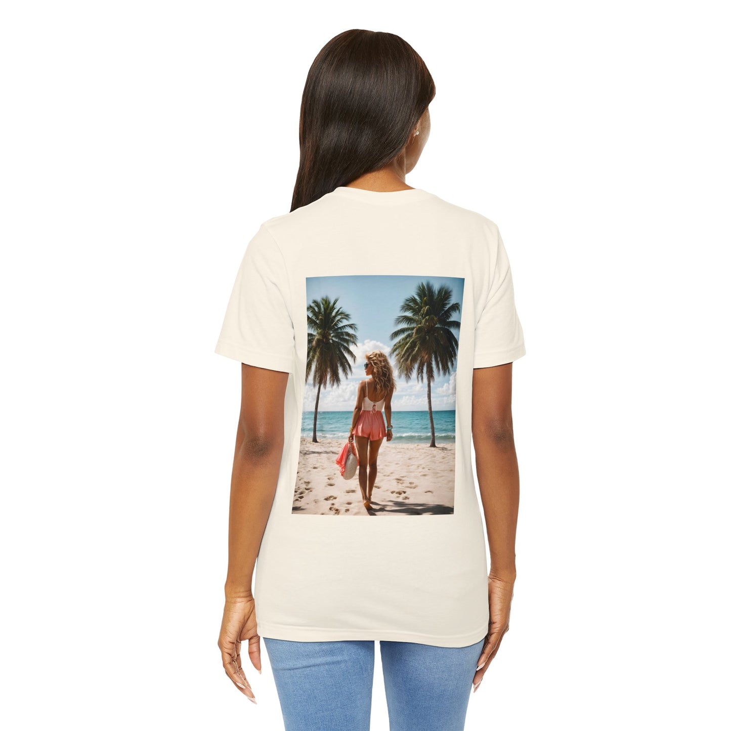 Breathtaking Beach View Jersey Short Sleeve Tee