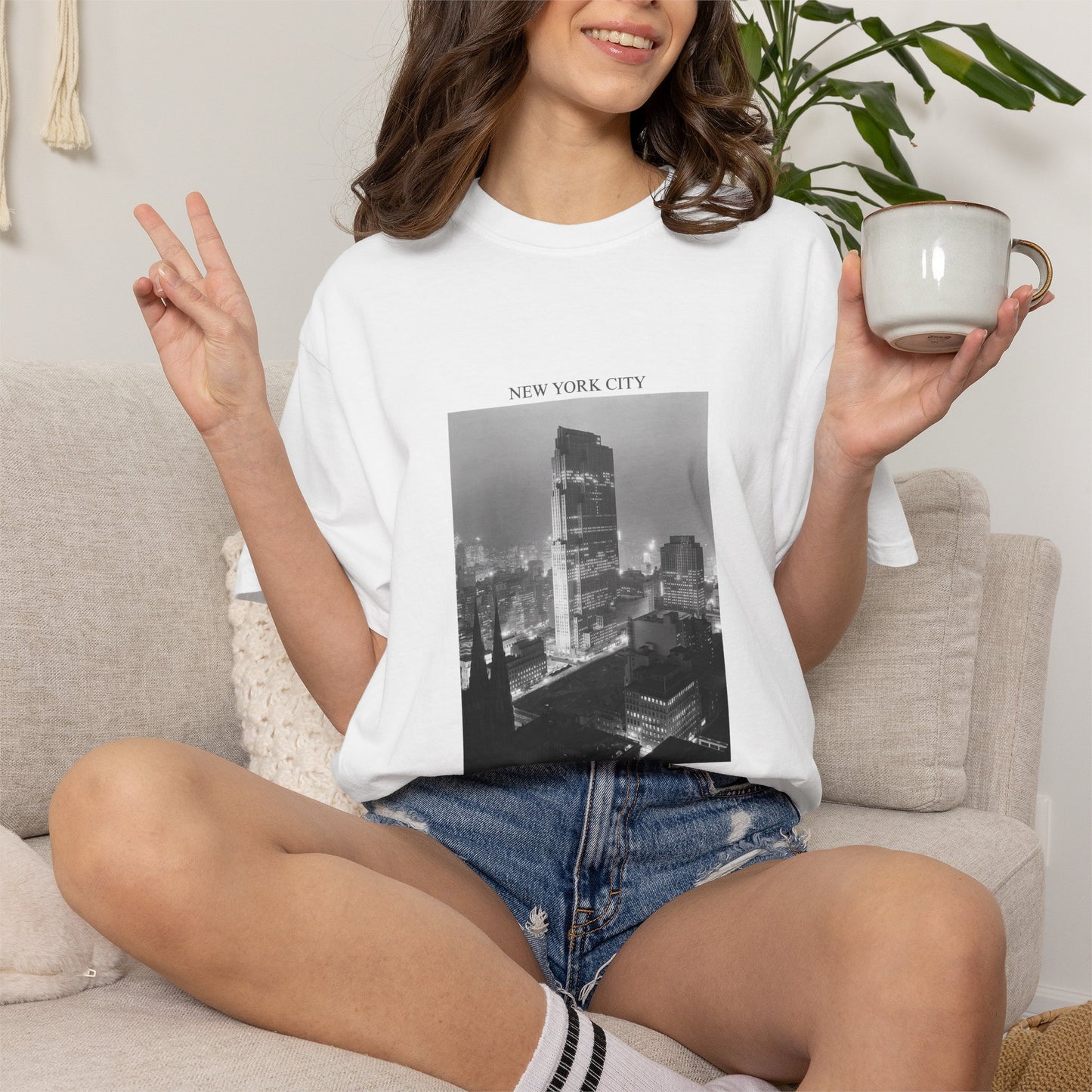 New York City Manhattan Photograph 1930s Graphic T-Shirt