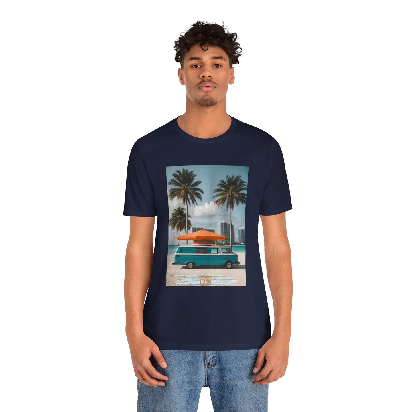 Vintage Van Miami Beach Jersey Short Sleeve Tee