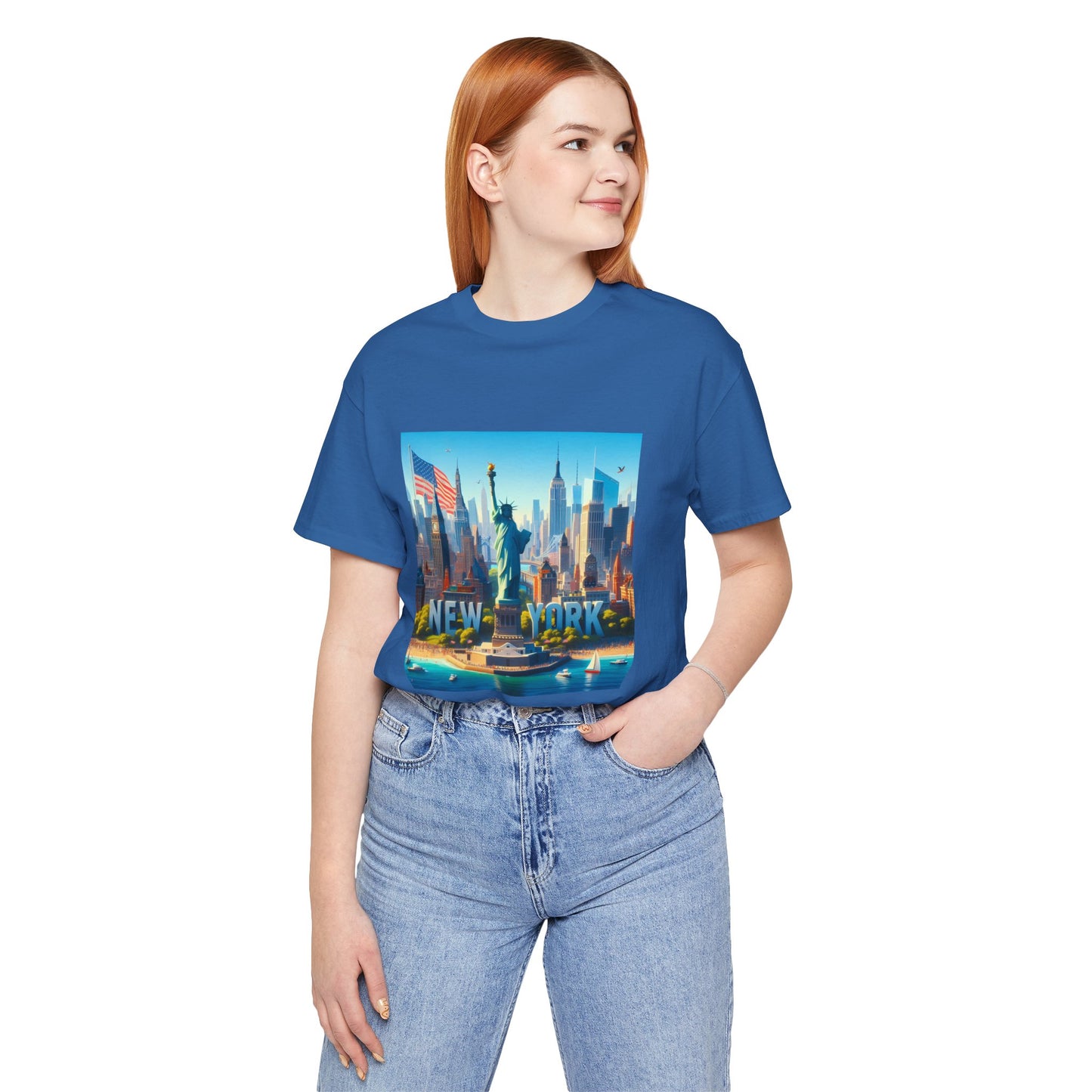 New York Disney Pixar Style Jersey Short Sleeve Tee