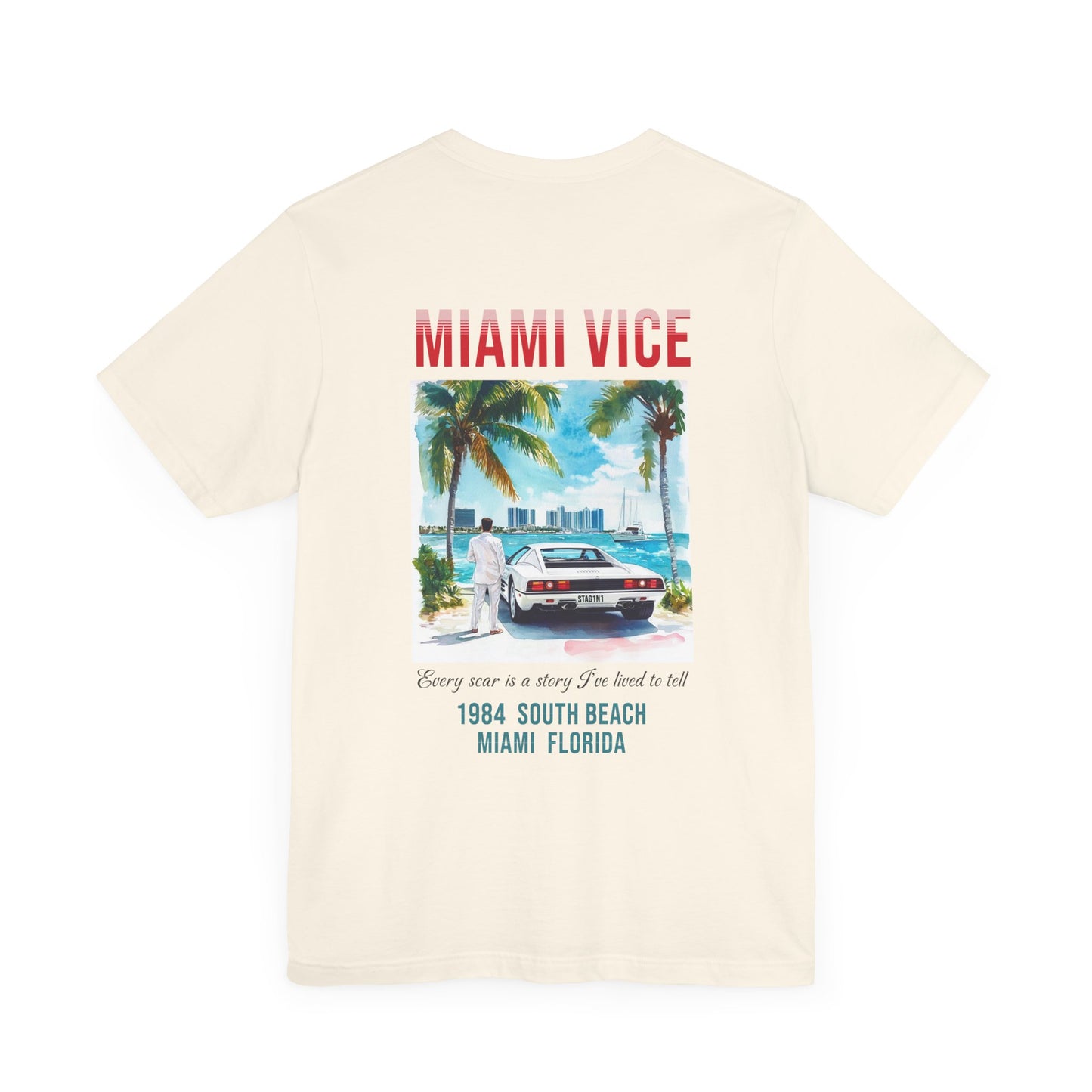 Miami Vice Jersey Short Sleeve Tee