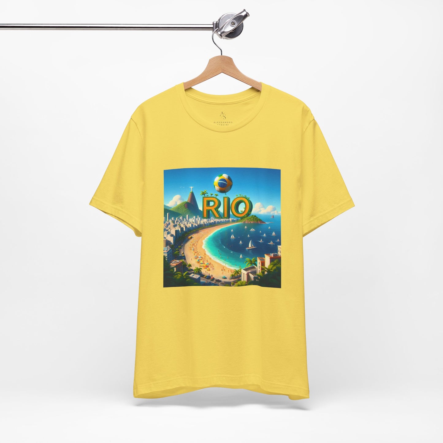 Copacabana Beach Disney Pixar Style Jersey Short Sleeve Tee