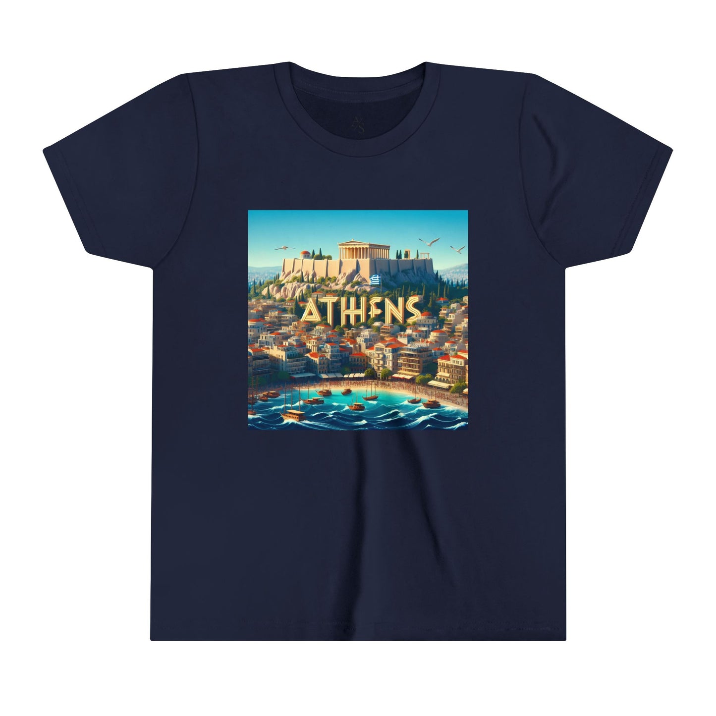 Athens Disney Pixar Style Youth Short Sleeve Tee