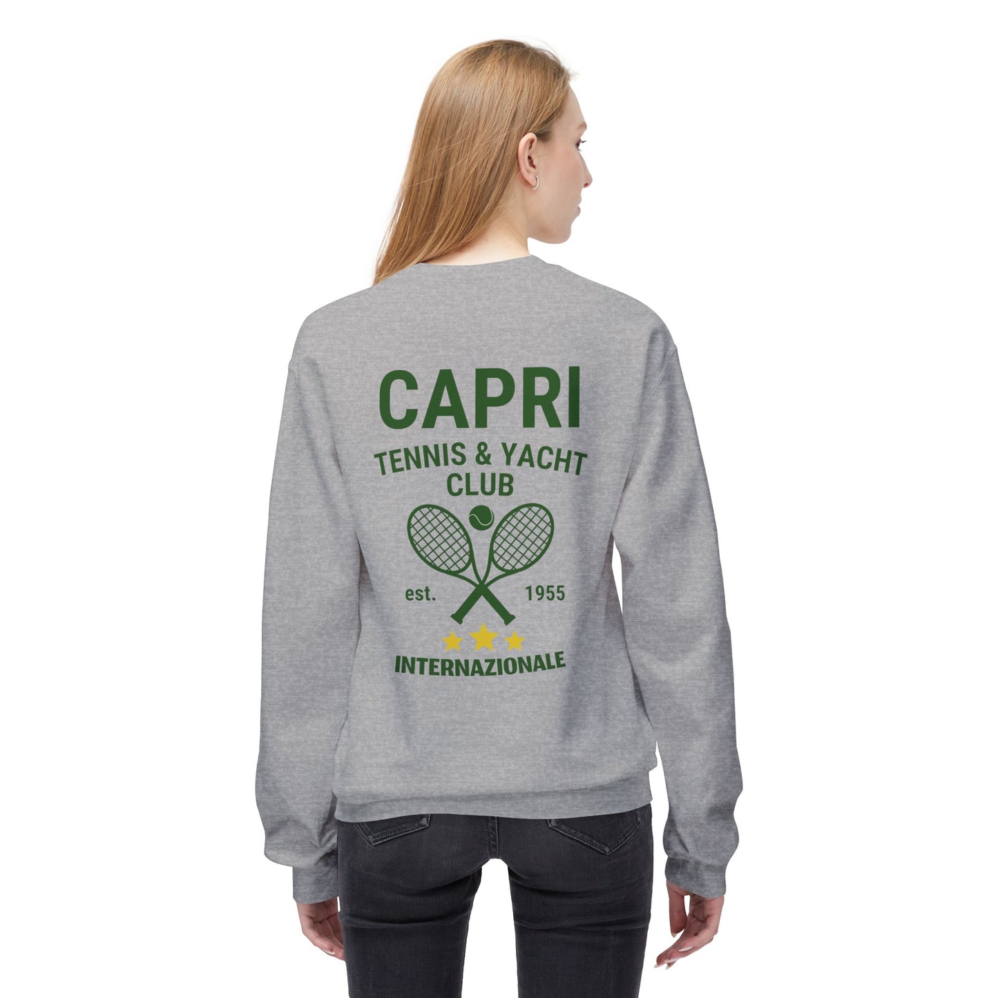 Capri Tennis & Yacht Club Vintage Graphic Sweatshirt