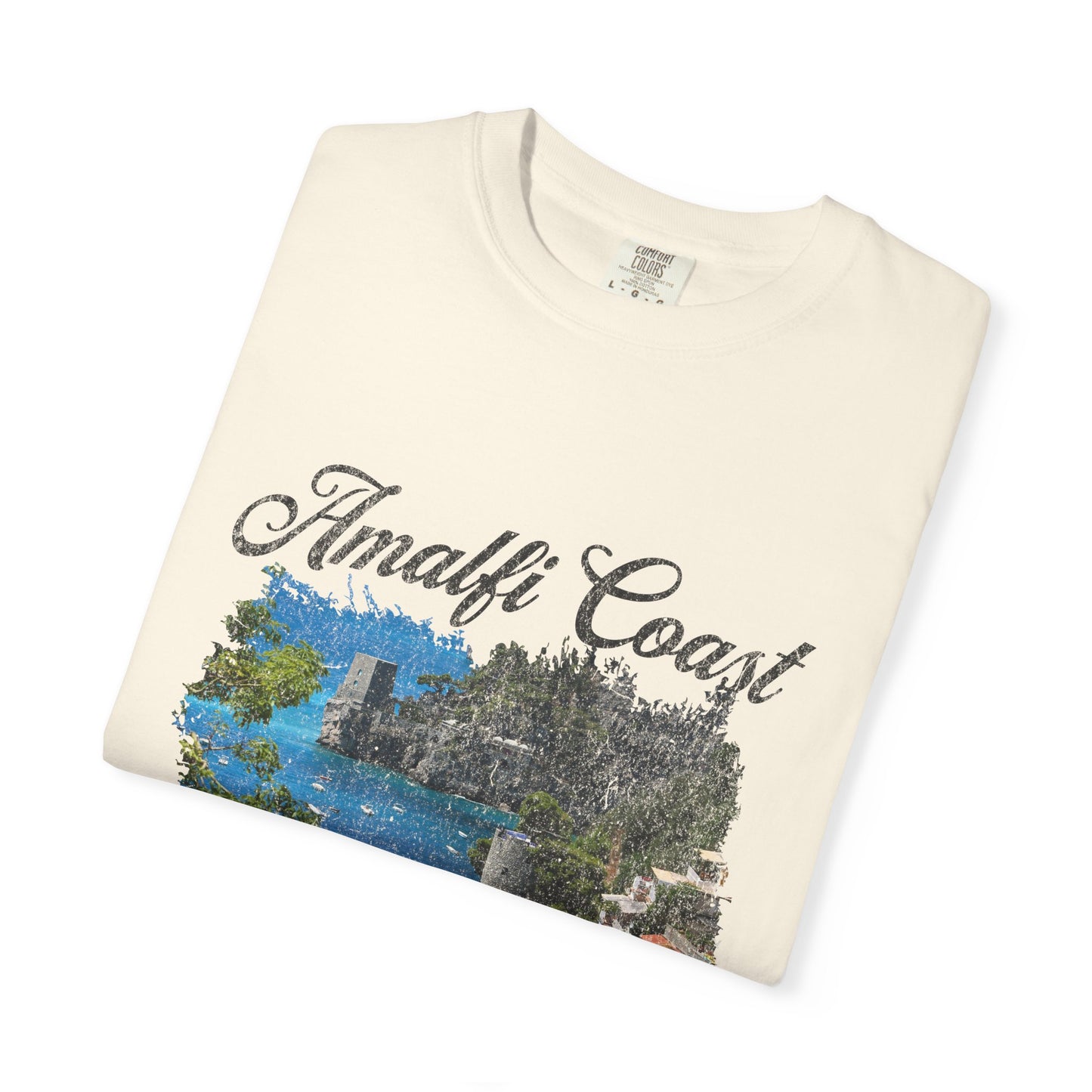 Amalfi Coast Minori Beach Graphic T-Shirt