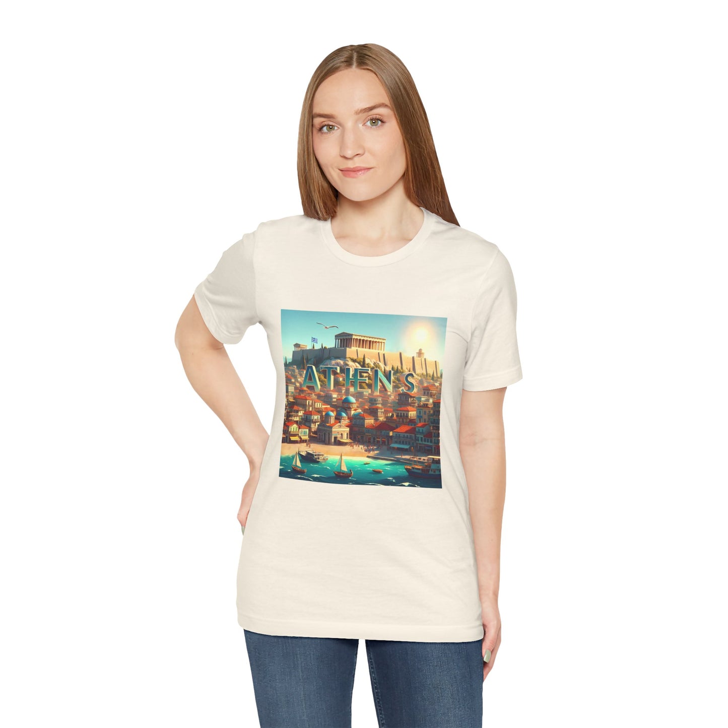 Athens Disney Pixar Style Jersey Short Sleeve Tee