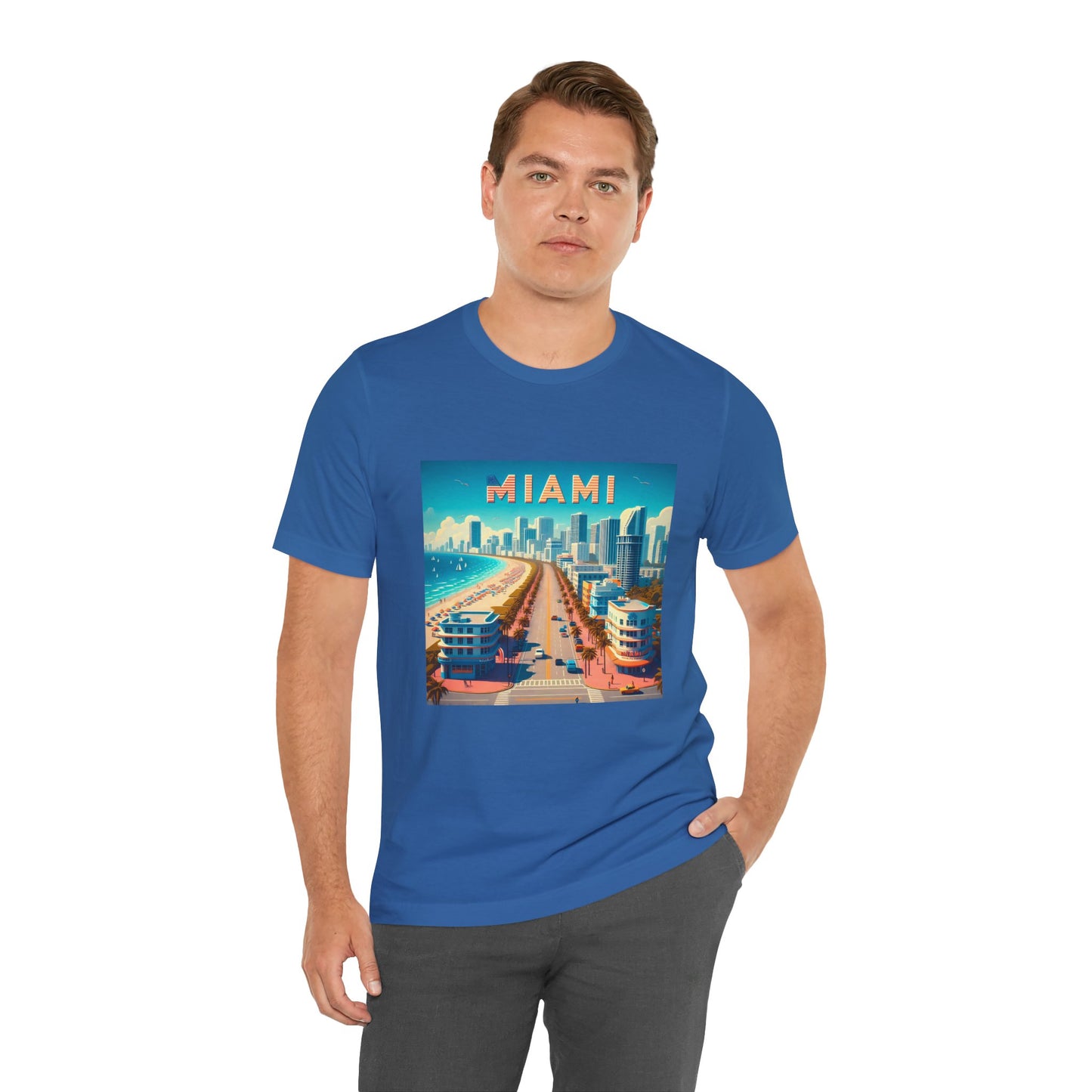 Miami Disney Pixar Style Jersey Short Sleeve Tee