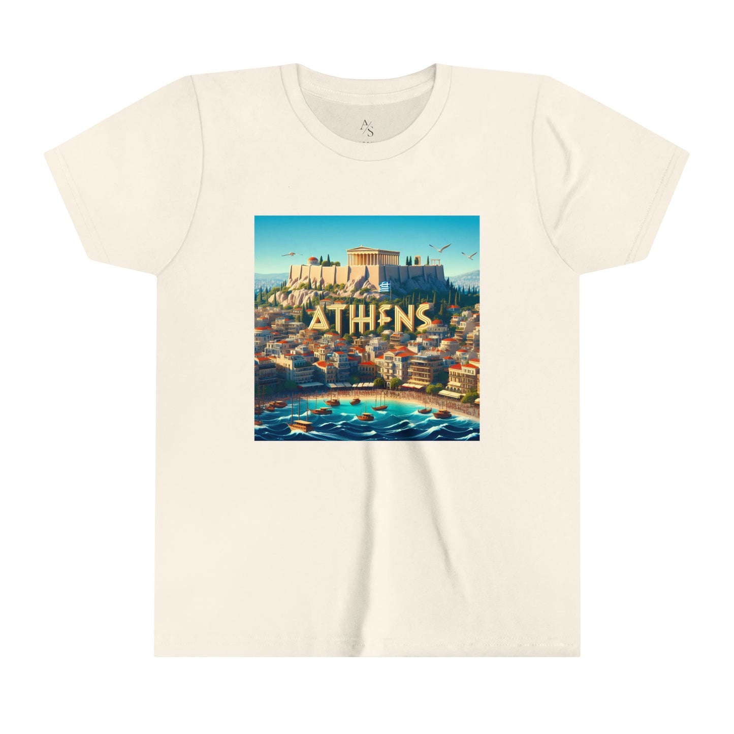 Athens Disney Pixar Style Youth Short Sleeve Tee