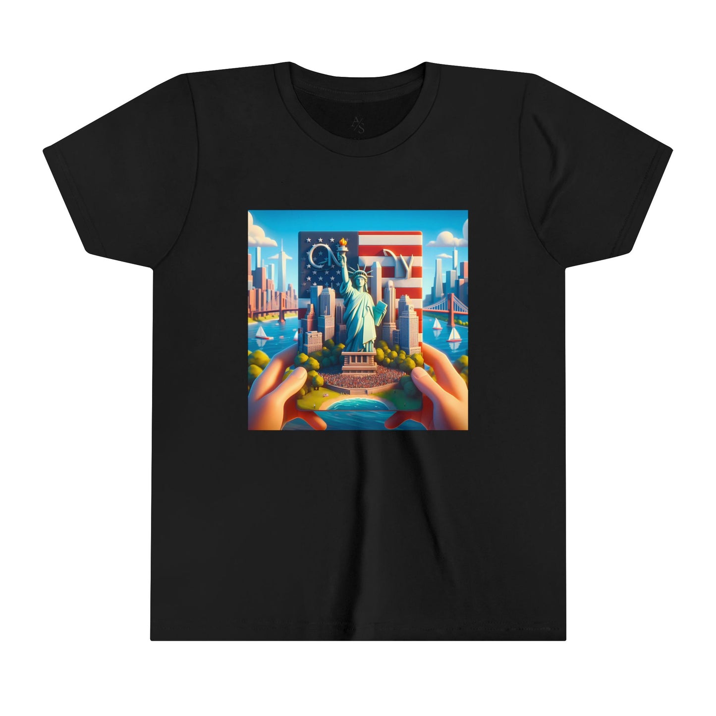 NY Disney Pixar Style Youth Short Sleeve Tee