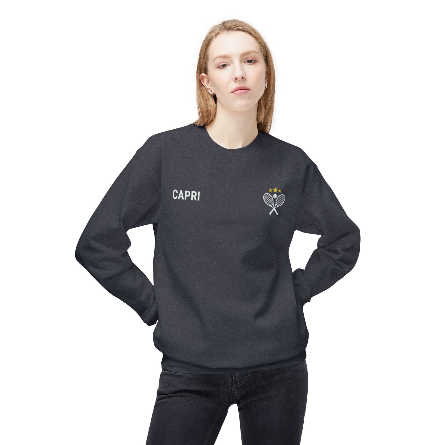 Capri Tennis & Yacht Club Vintage Graphic Sweatshirt