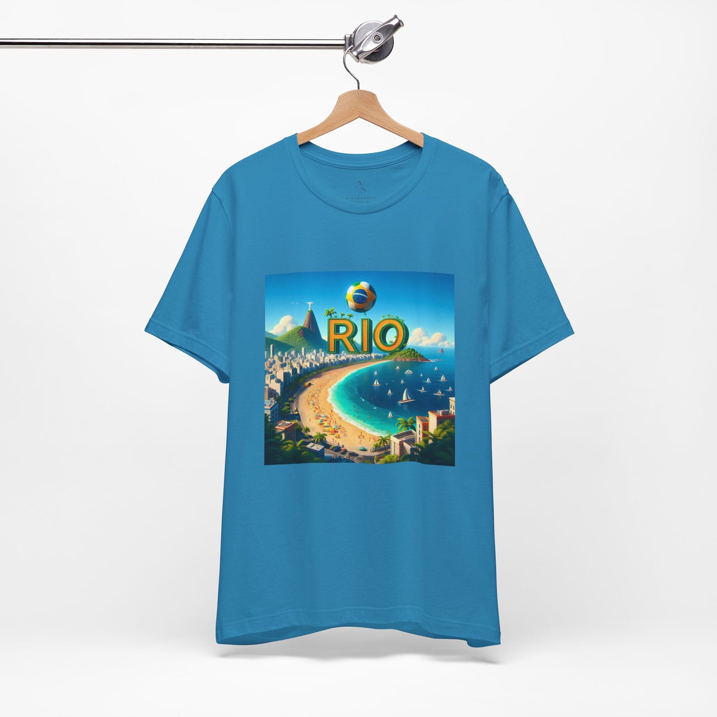 Copacabana Beach Disney Pixar Style Jersey Short Sleeve Tee