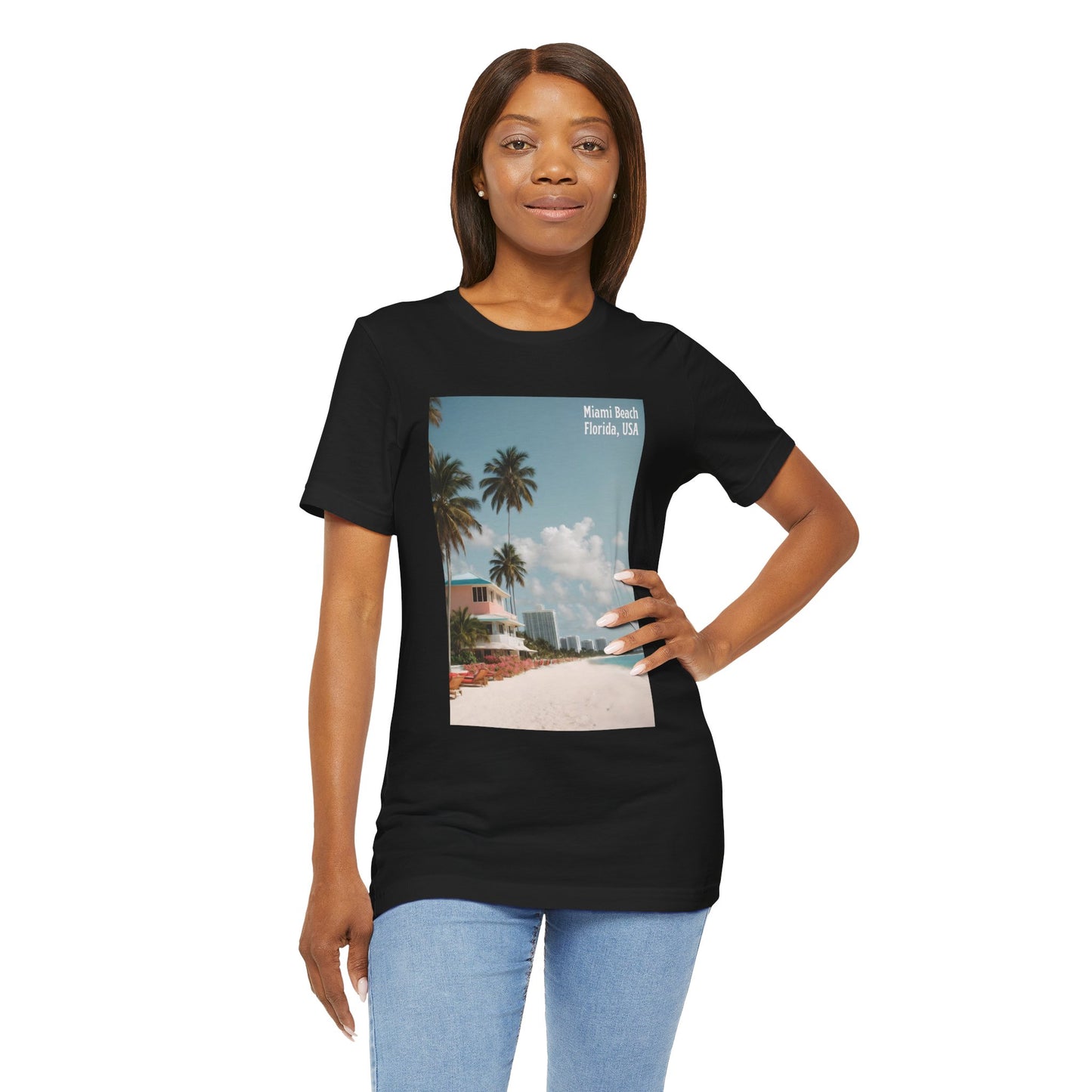 Miami Beach Jersey Short Sleeve Tee