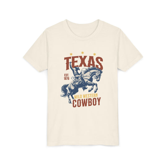 Texas Western Cowboy 1876 Youth T-shirt