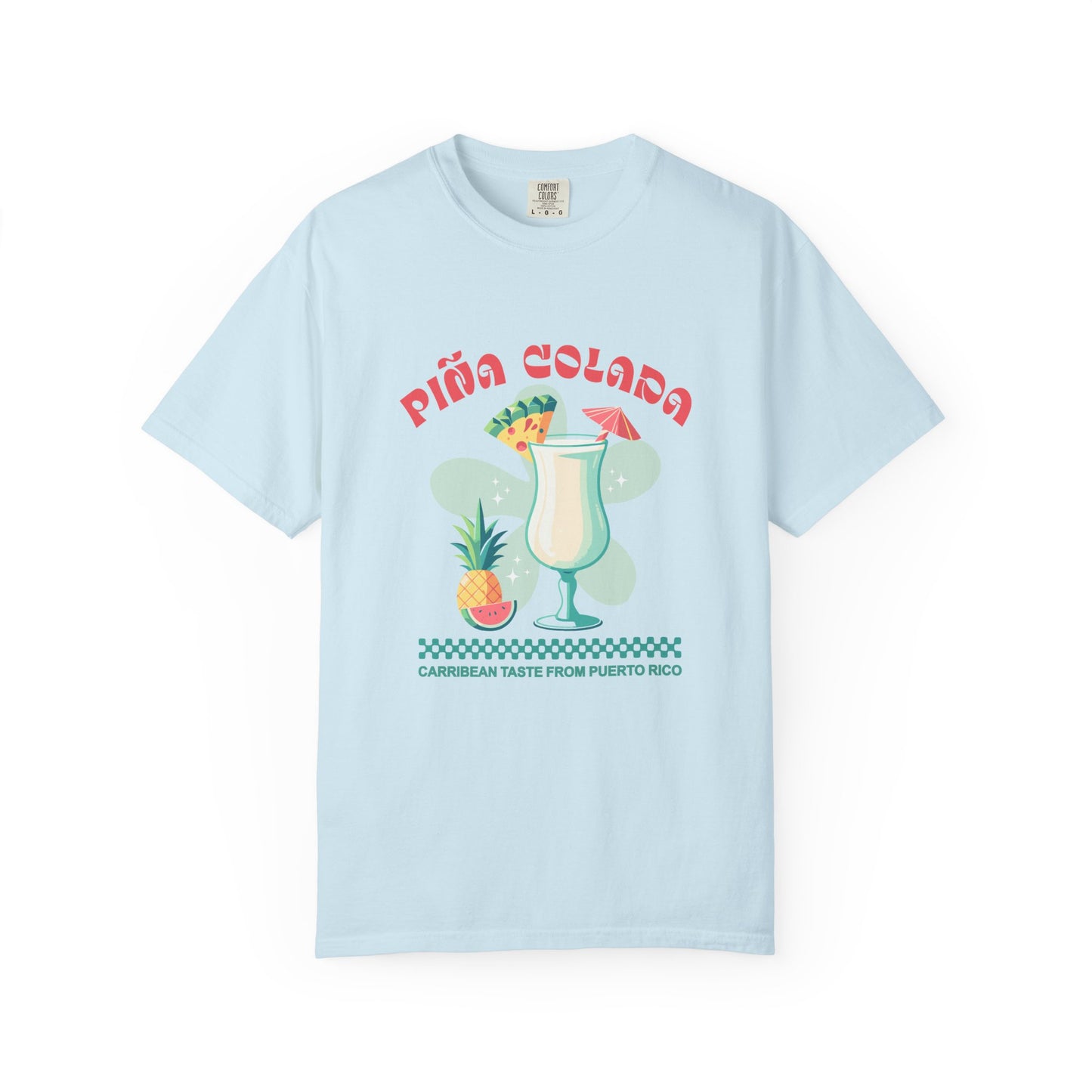 Pina Colada Coctail Retro Graphic T-Shirt