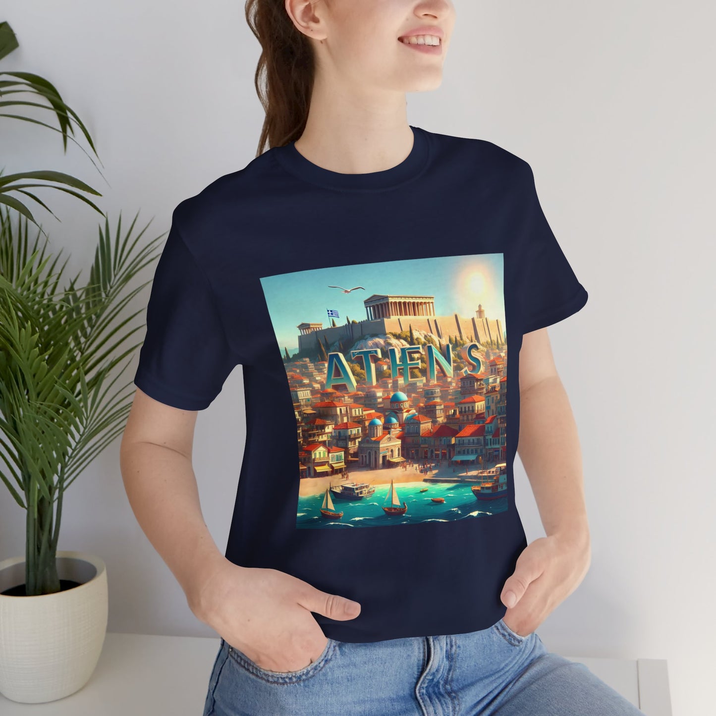 Athens Disney Pixar Style Jersey Short Sleeve Tee