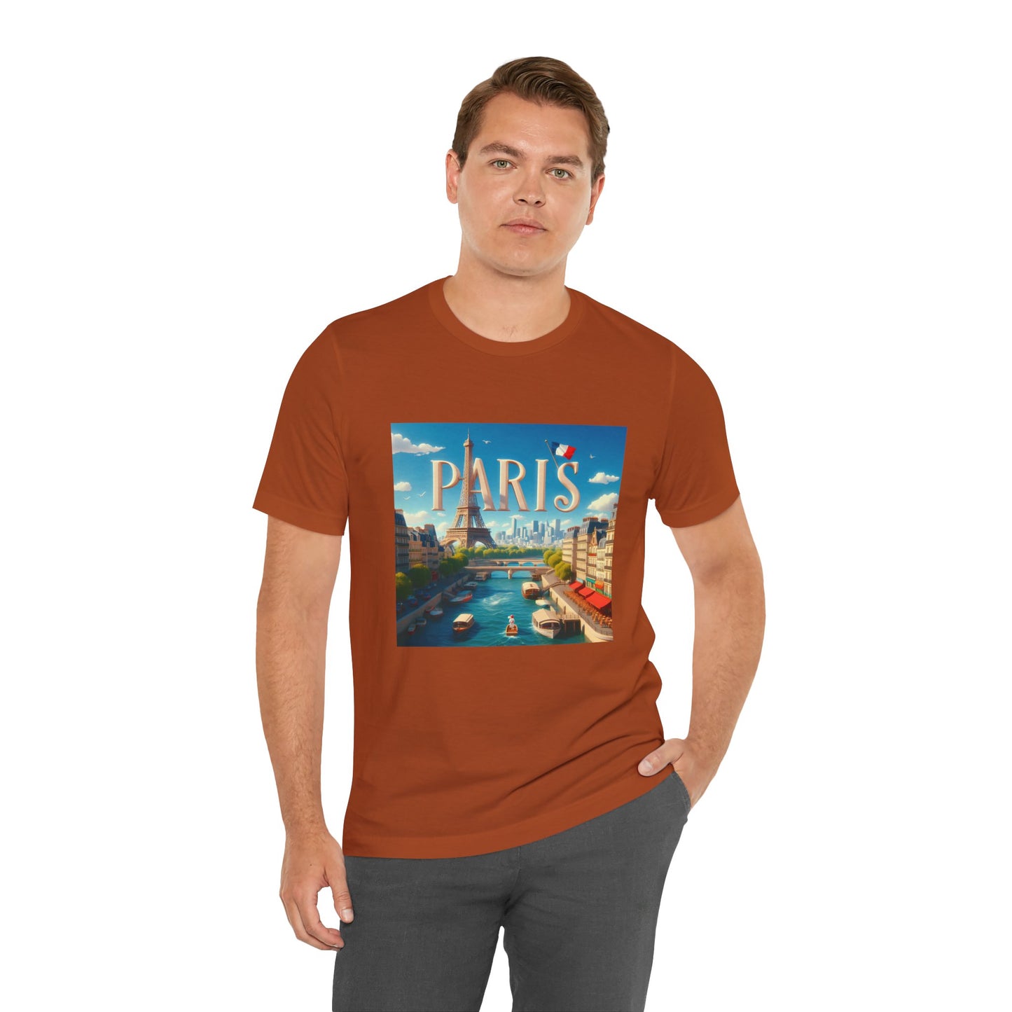 Paris Disney Pixar Style Jersey Short Sleeve Tee