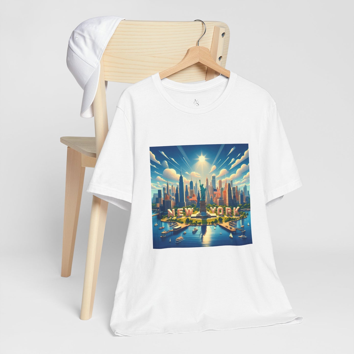 NY Disney Pixar Style Jersey Short Sleeve Tee